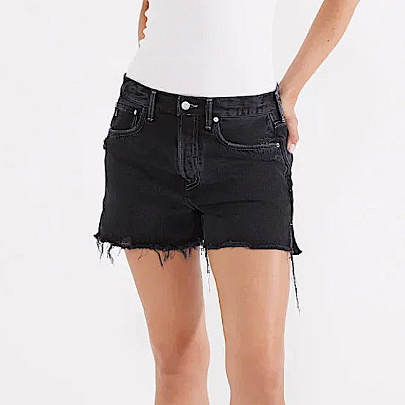 Etica Haven Relaxed Short in Black Pearl - Picture 2 of 13